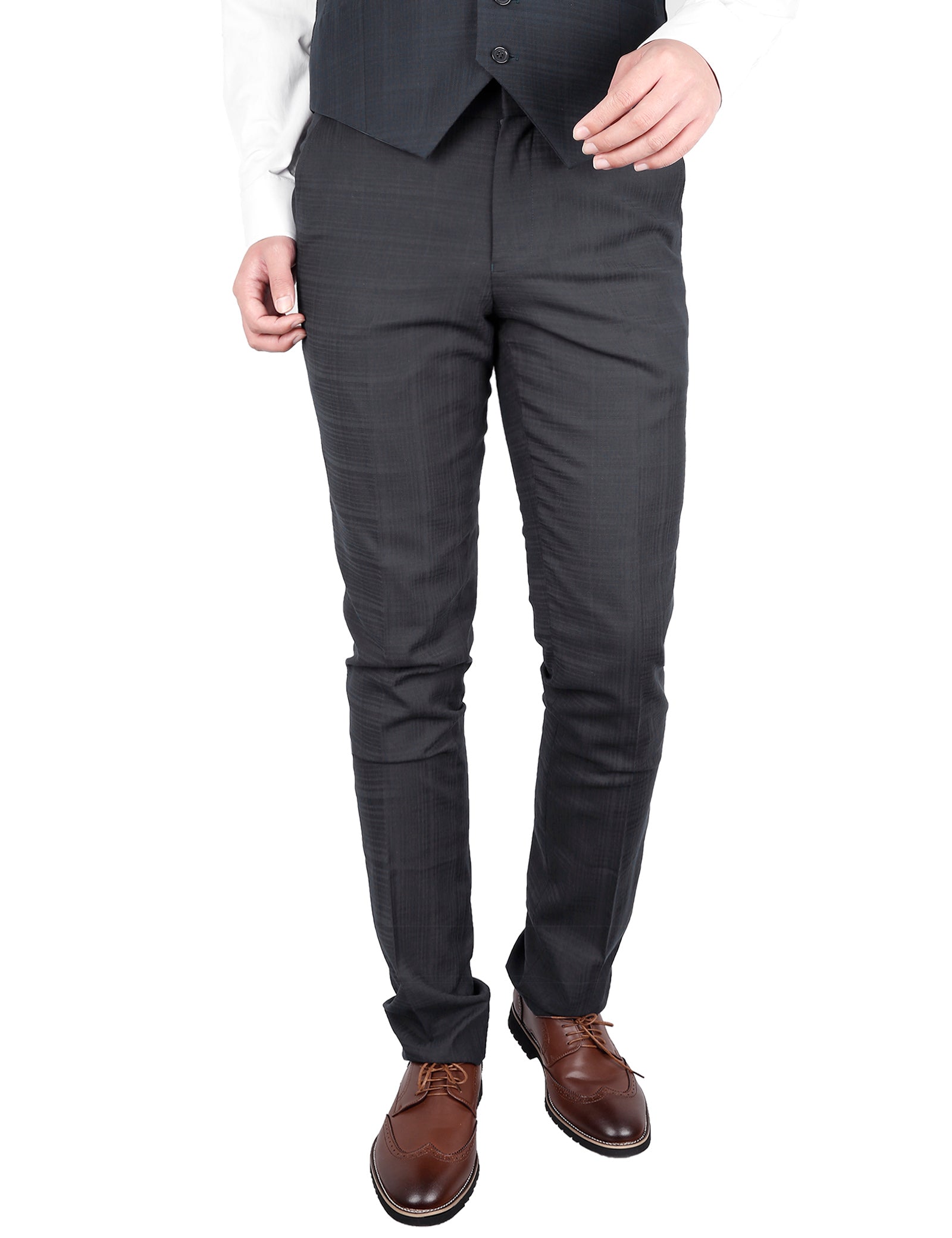 Men Dress Pants,Mens Casual Plaid Stretch Flat-Front Skinny Business Pencil  Long Pants Trousers with Pockets - Walmart.com