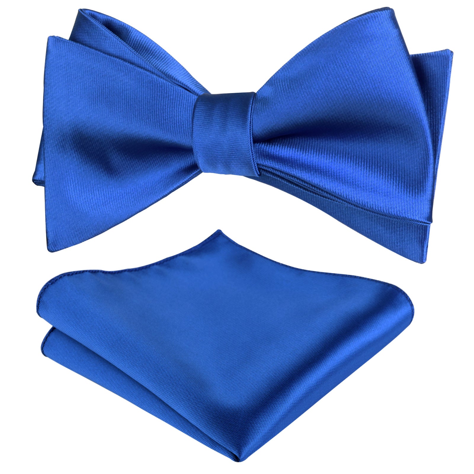 Solid Color Self-tied Bow Tie and Hanky Set for Adults Dress Formal Wear-036