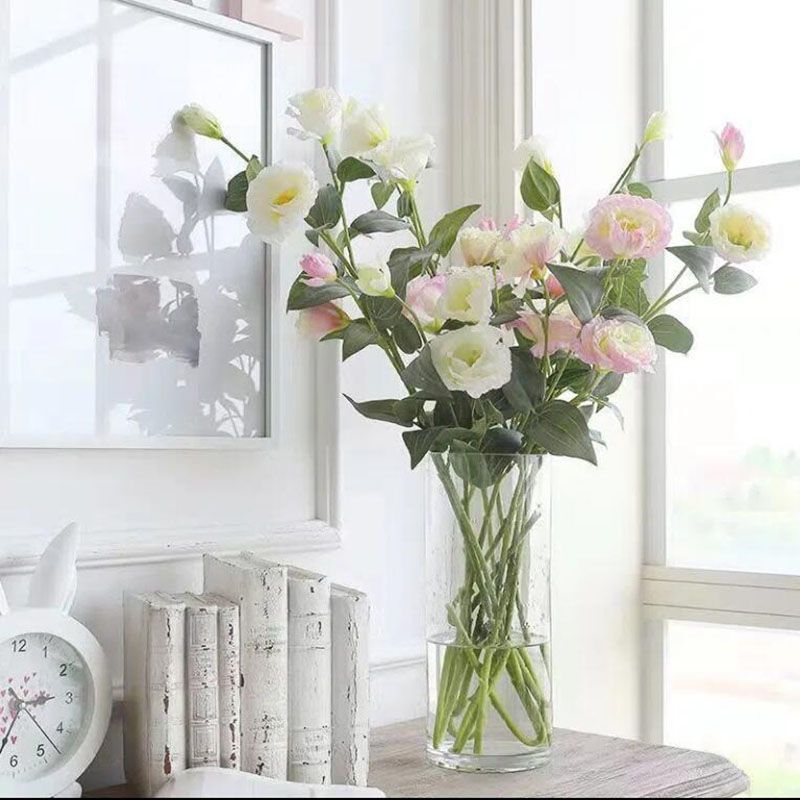 Eustoma Flowers Artificial Plants Home Office Decoration