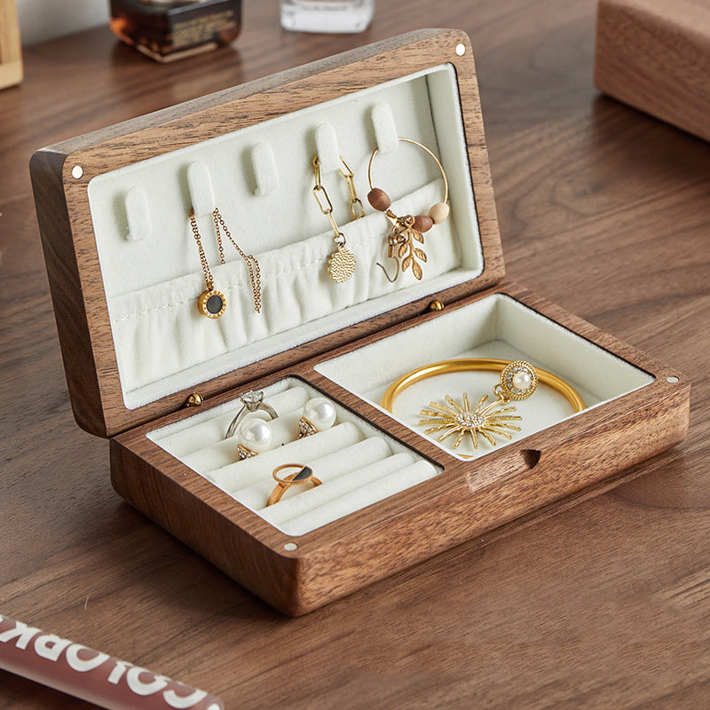 Black Walnut Solid Wood Jewelry Storage Box