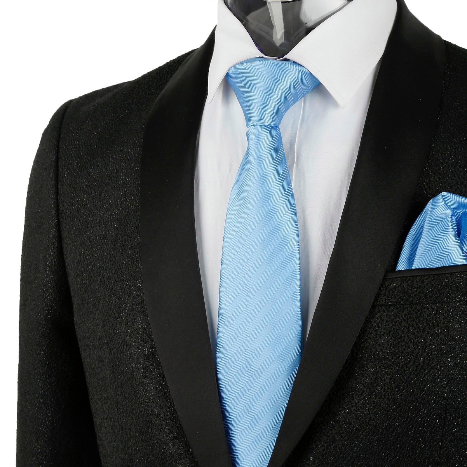 Men's Regular Tie, Handkerchief and Cufflinks Set for Formal Party Business Dress #114