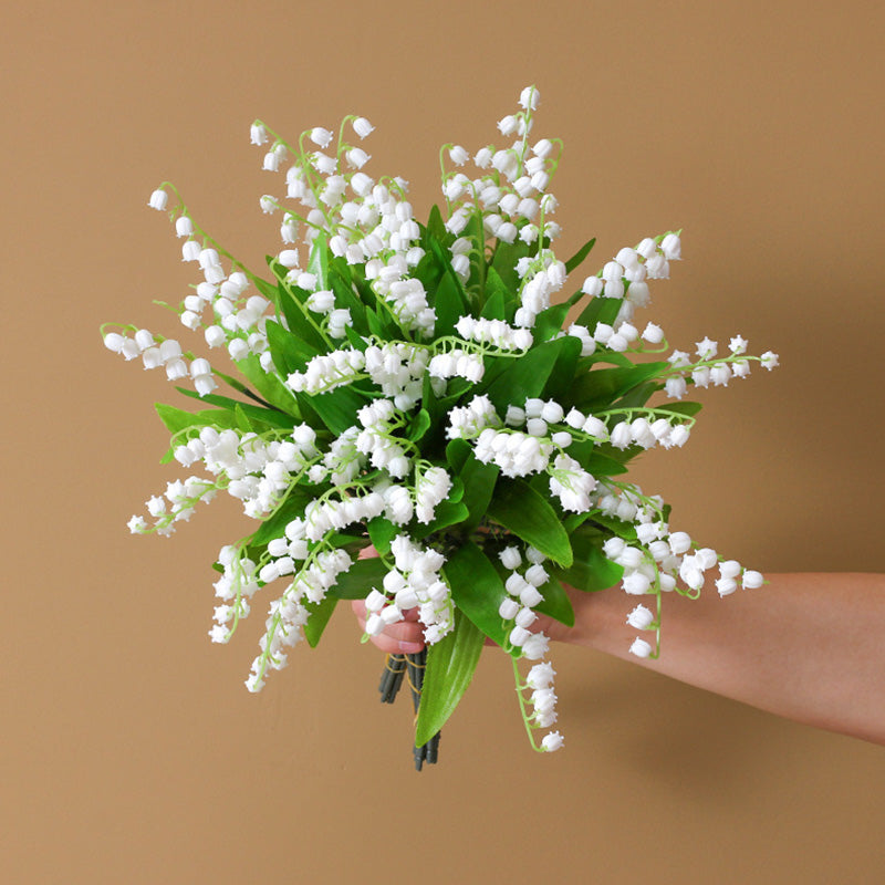 Artificial Lily of the Valley Flower Benchmark Bouquets Decoration