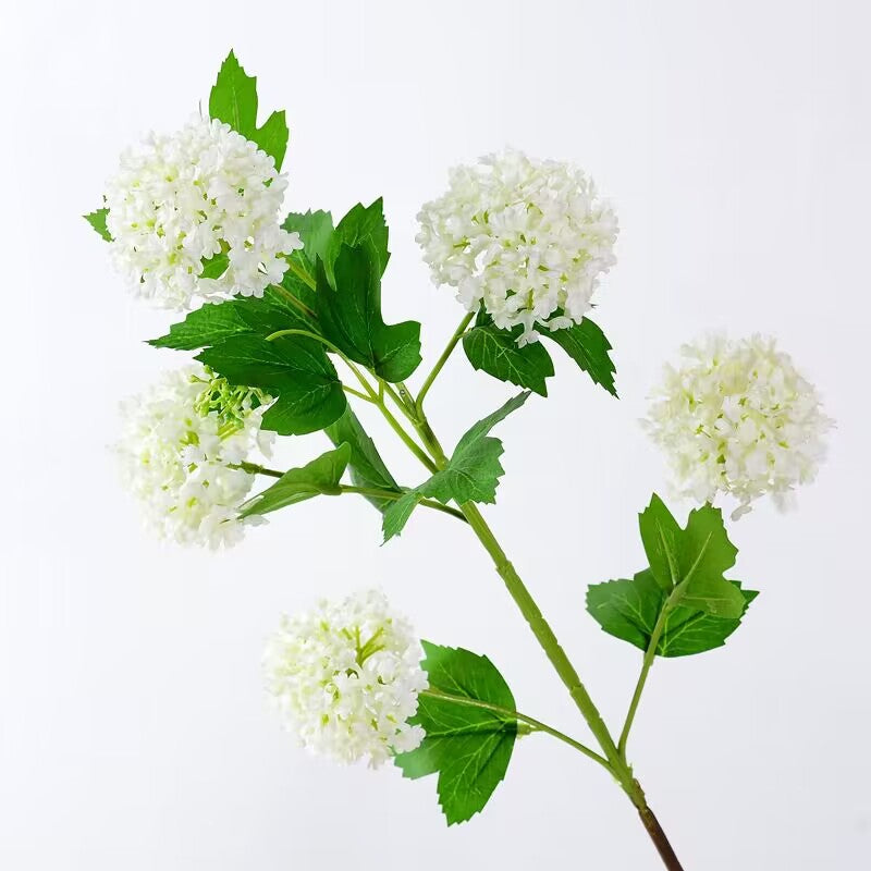 Artificial Flower White Green Hydrangea Room Table Decoration