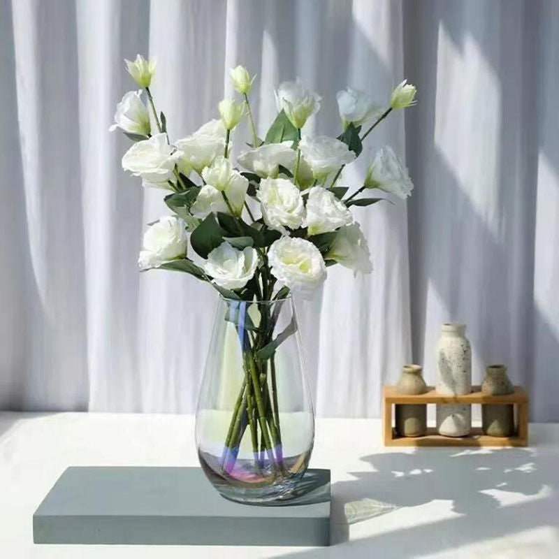 Eustoma Flowers Artificial Plants Home Office Decoration