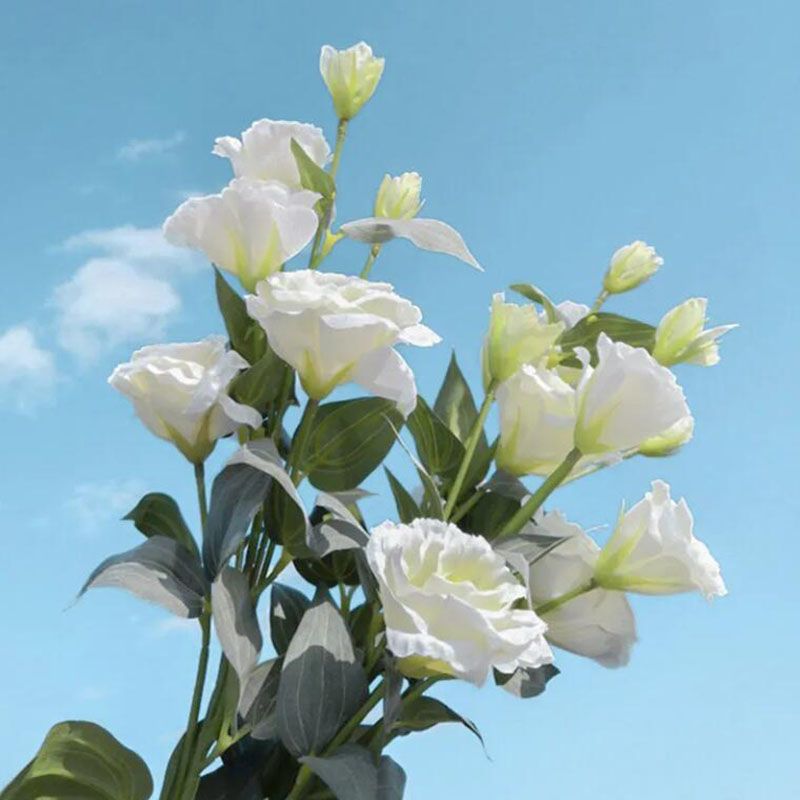 Eustoma Flowers Artificial Plants Home Office Decoration