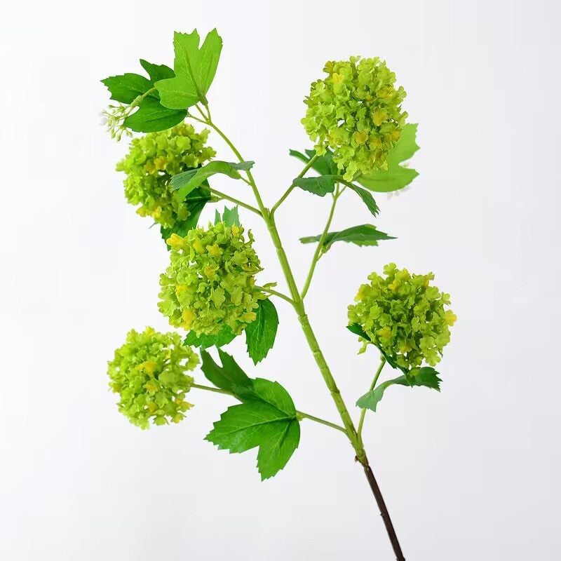 Artificial Flower White Green Hydrangea Room Table Decoration