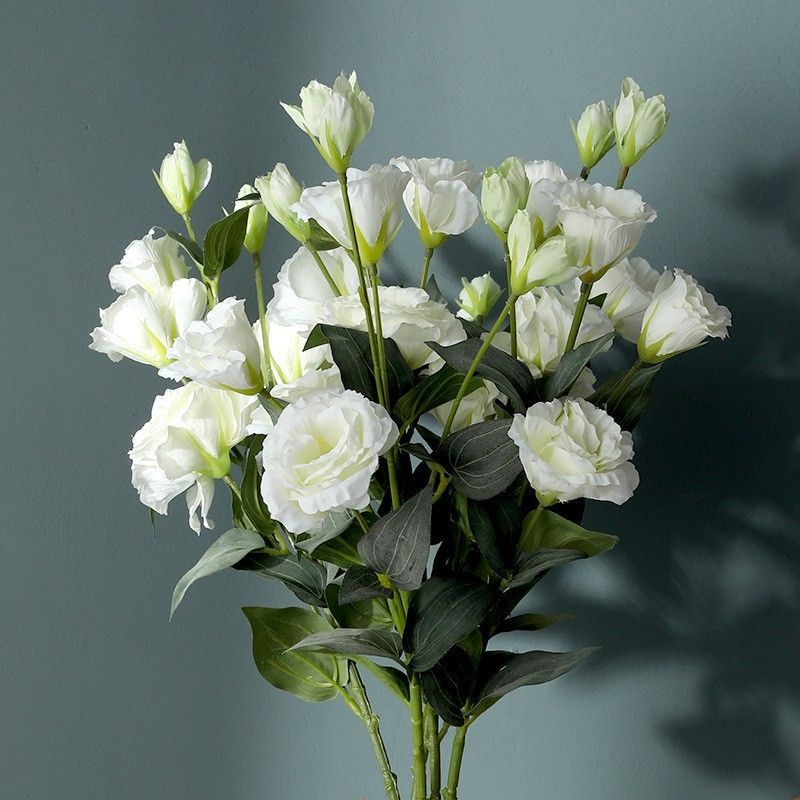 Eustoma Flowers Artificial Plants Home Office Decoration