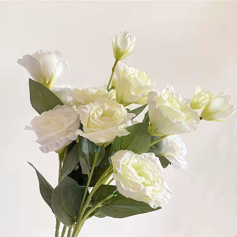 Eustoma Flowers Artificial Plants Home Office Decoration