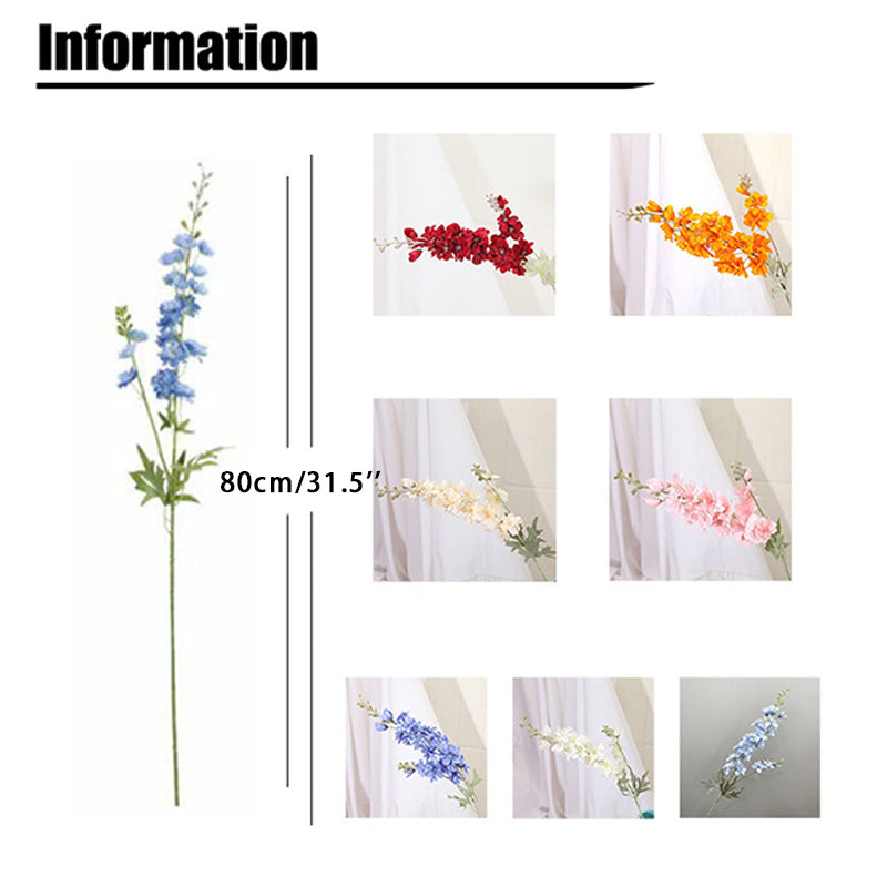 Delphinium Artificial Flower Room Wedding Bouquet Decoration