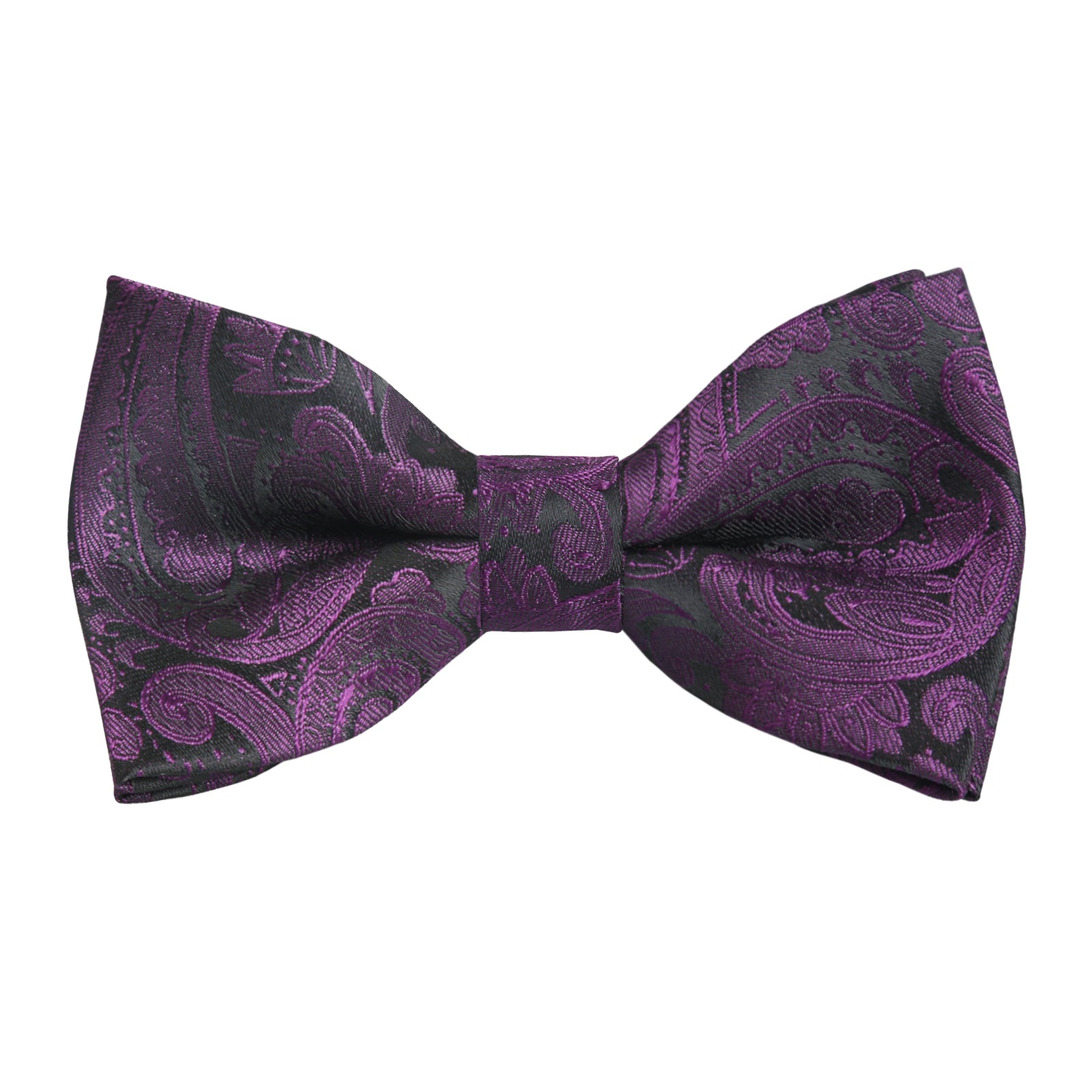 Boys Adjustable Pre-tied Paisley Bow Tie-081