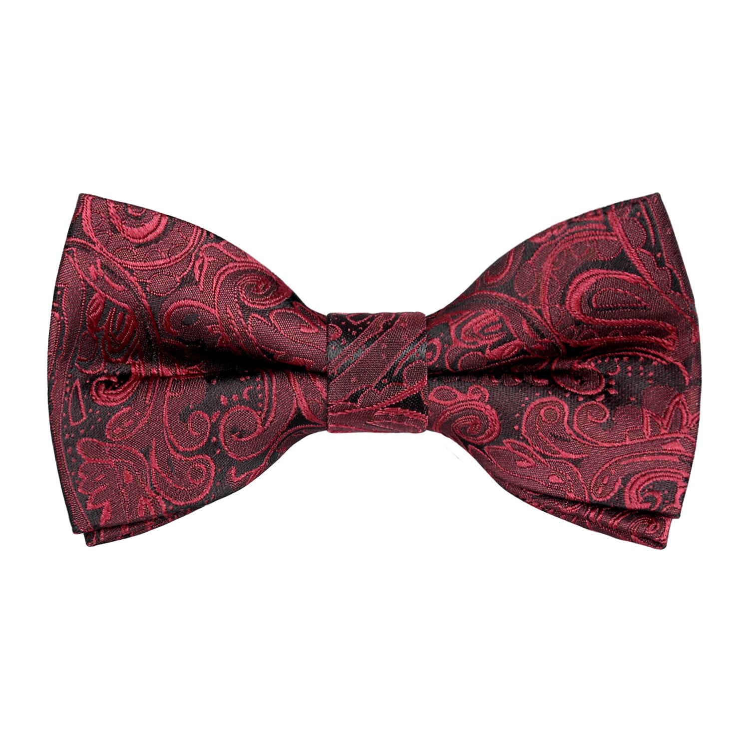 Boys Adjustable Pre-tied Paisley Bow Tie-081