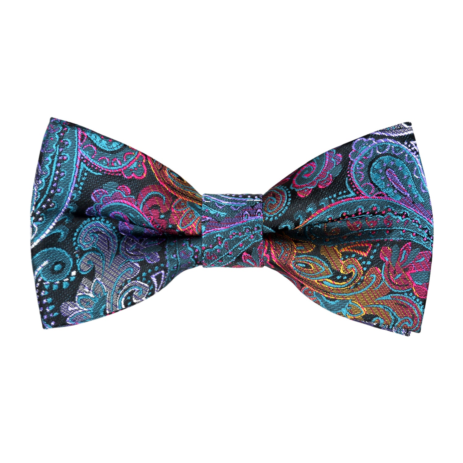 Boys Adjustable Pre-tied Paisley Bow Tie-081