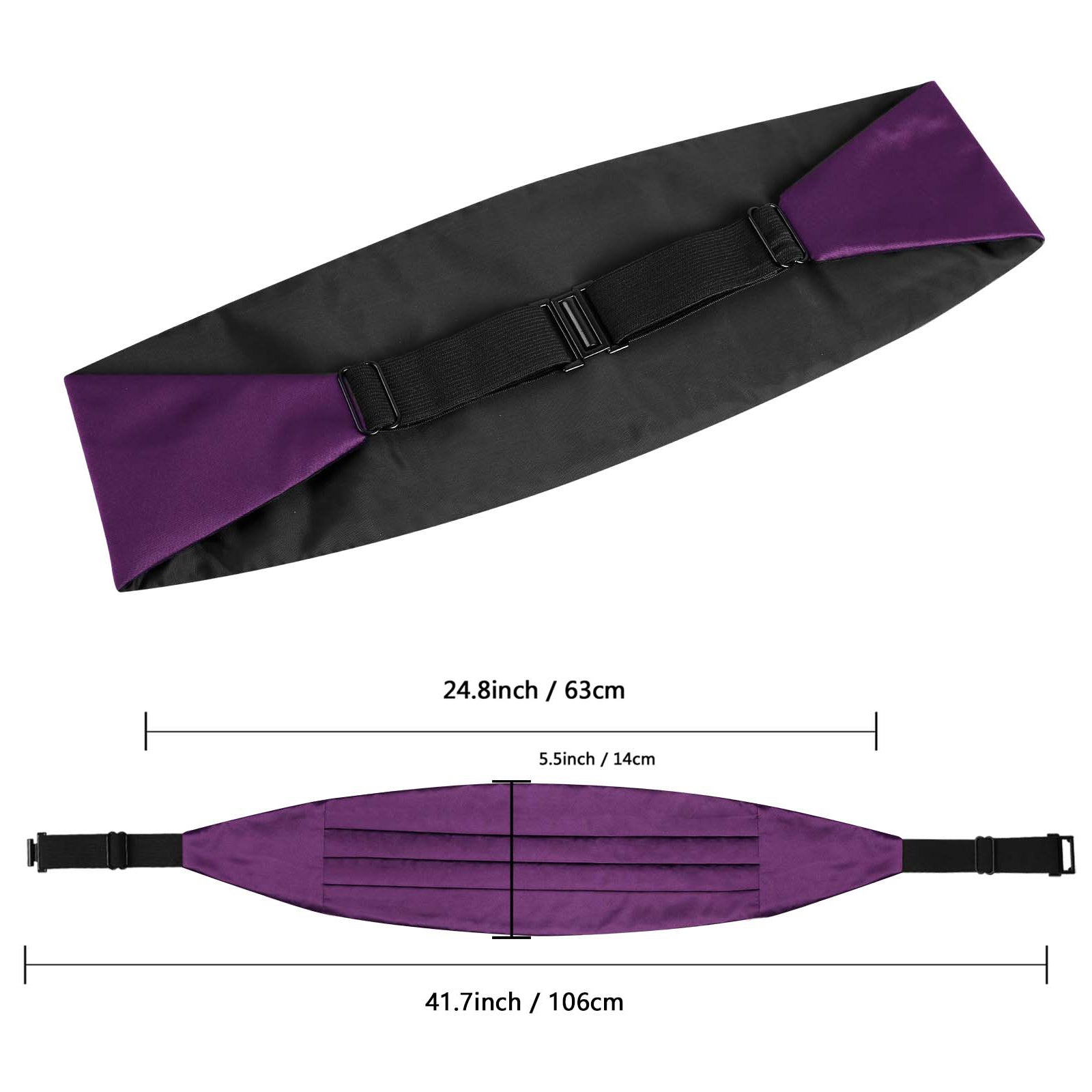 Men's Prom Bow Tie, Handkerchief and Cummerbund Set #132