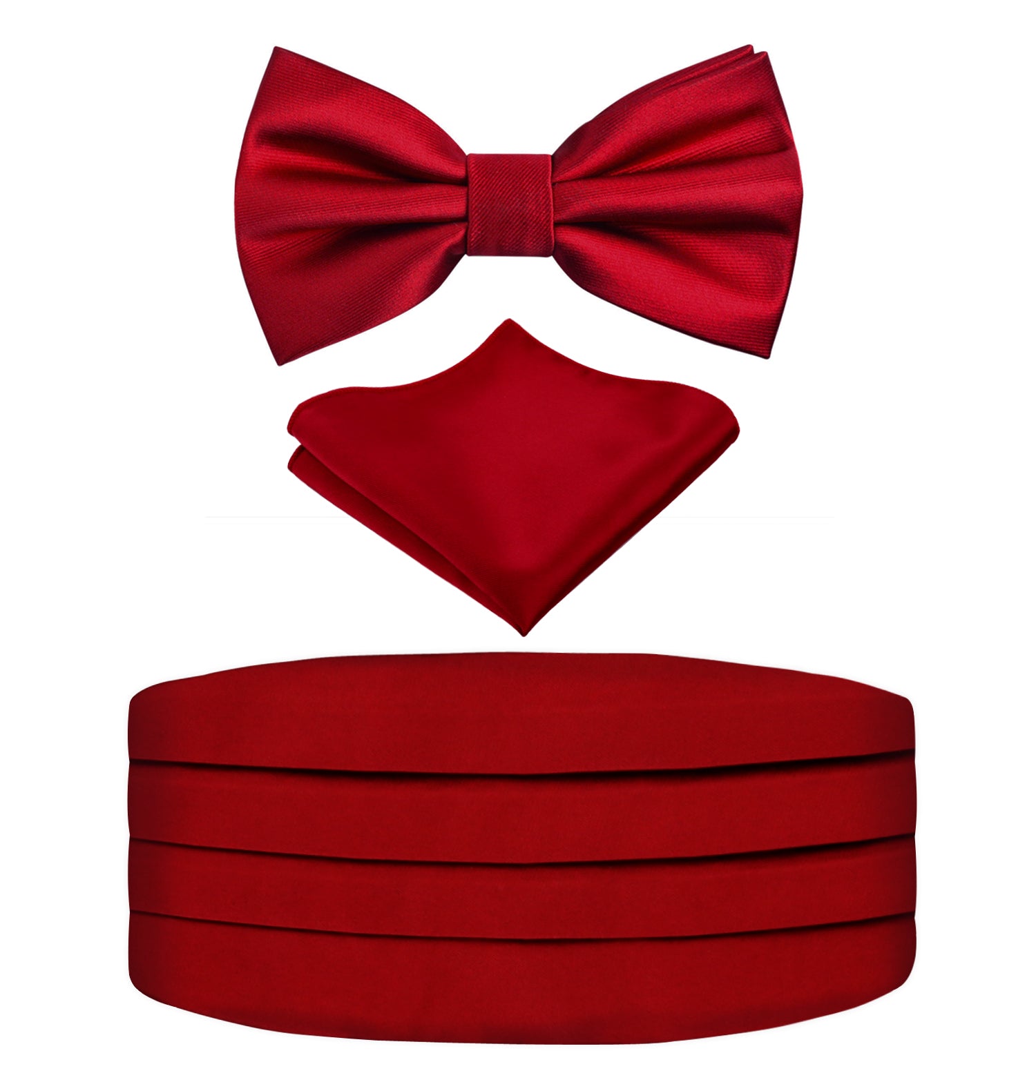 Men's Prom Bow Tie, Handkerchief and Cummerbund Set-132