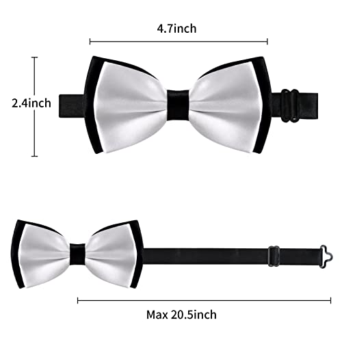 Men's Bow Tie Fancy Adjustable Pre Tied Wedding Party Bow Ties, 029