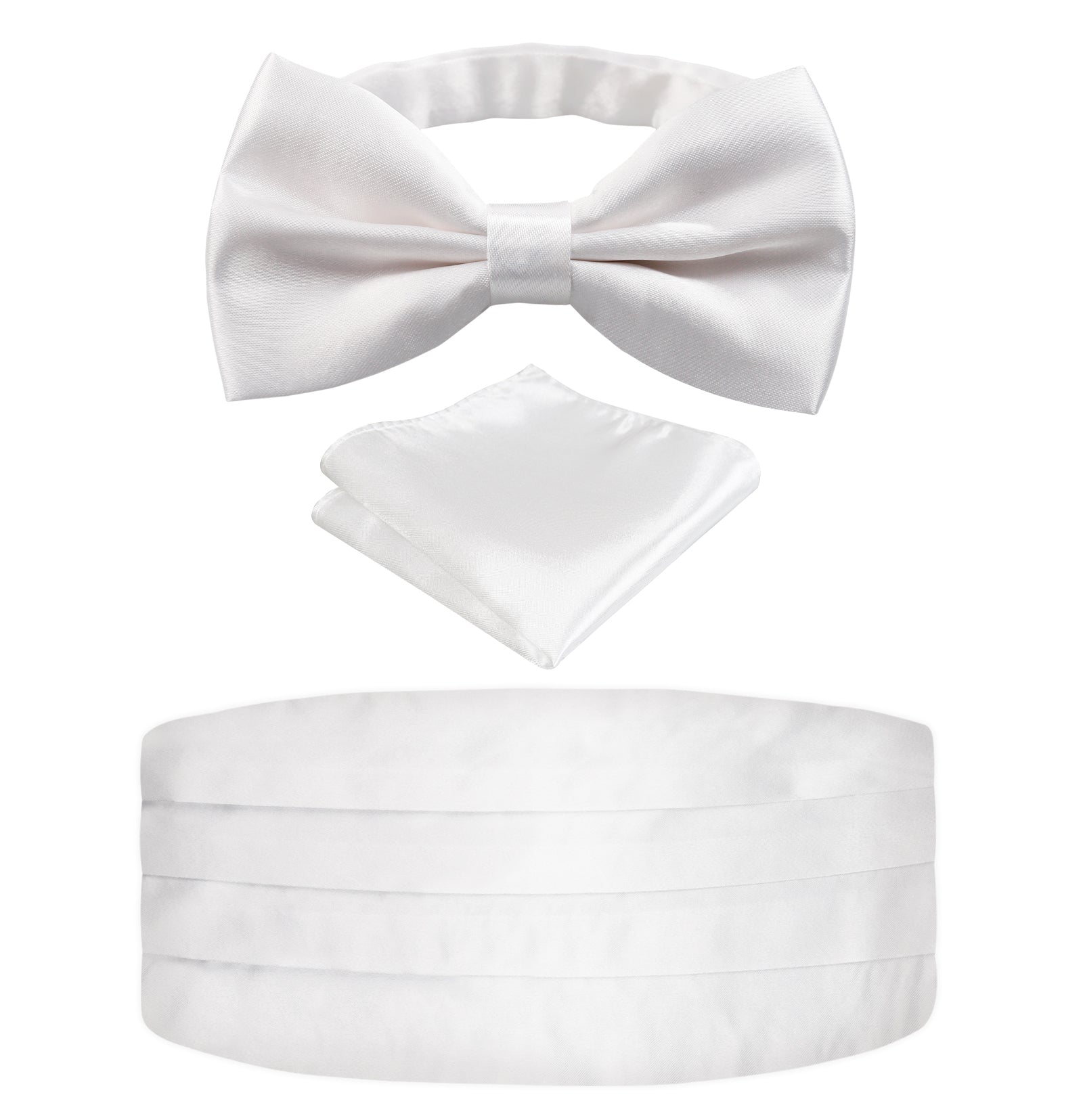 Men's Prom Bow Tie, Handkerchief and Cummerbund Set #132