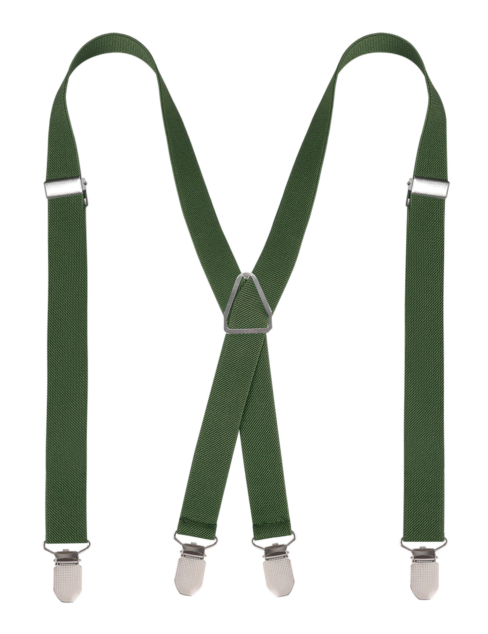 Men's X-Back Clip Suspenders Adjustable Elastic Shoulder Strap, BD064